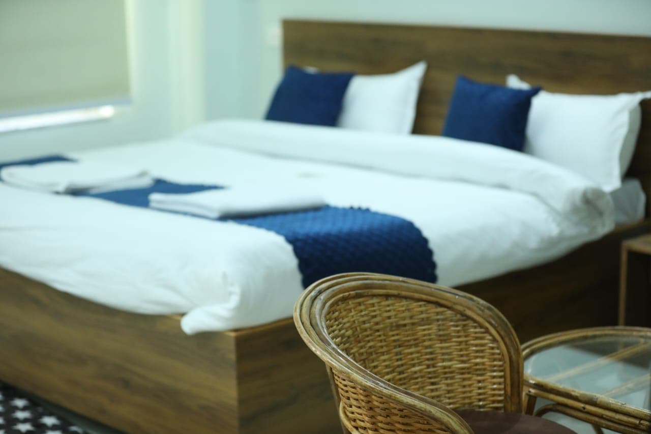 Double-bed guest room at Nirvana Homestay