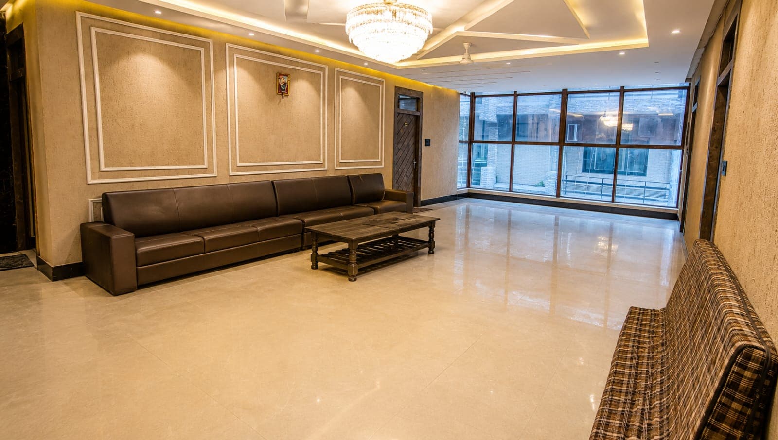 Indoor lounge at Durga Palace